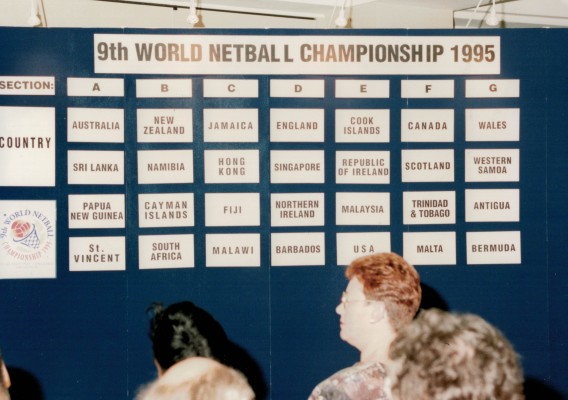 Completed draw for the 9th World Championship, Birmingham 1995