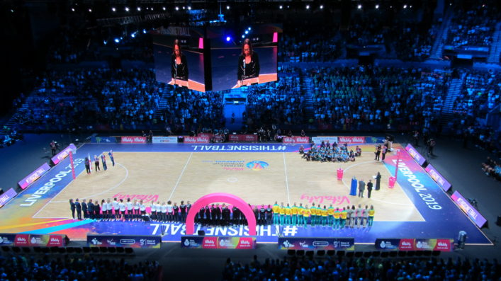 The M & S Arena ready for the Medal and Closing Ceremonies