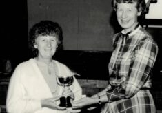 1985 May Whitehouse (NW) awarded the Muriel McNally Award